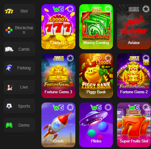 Main screen of cash tornado game page for PK players - 4